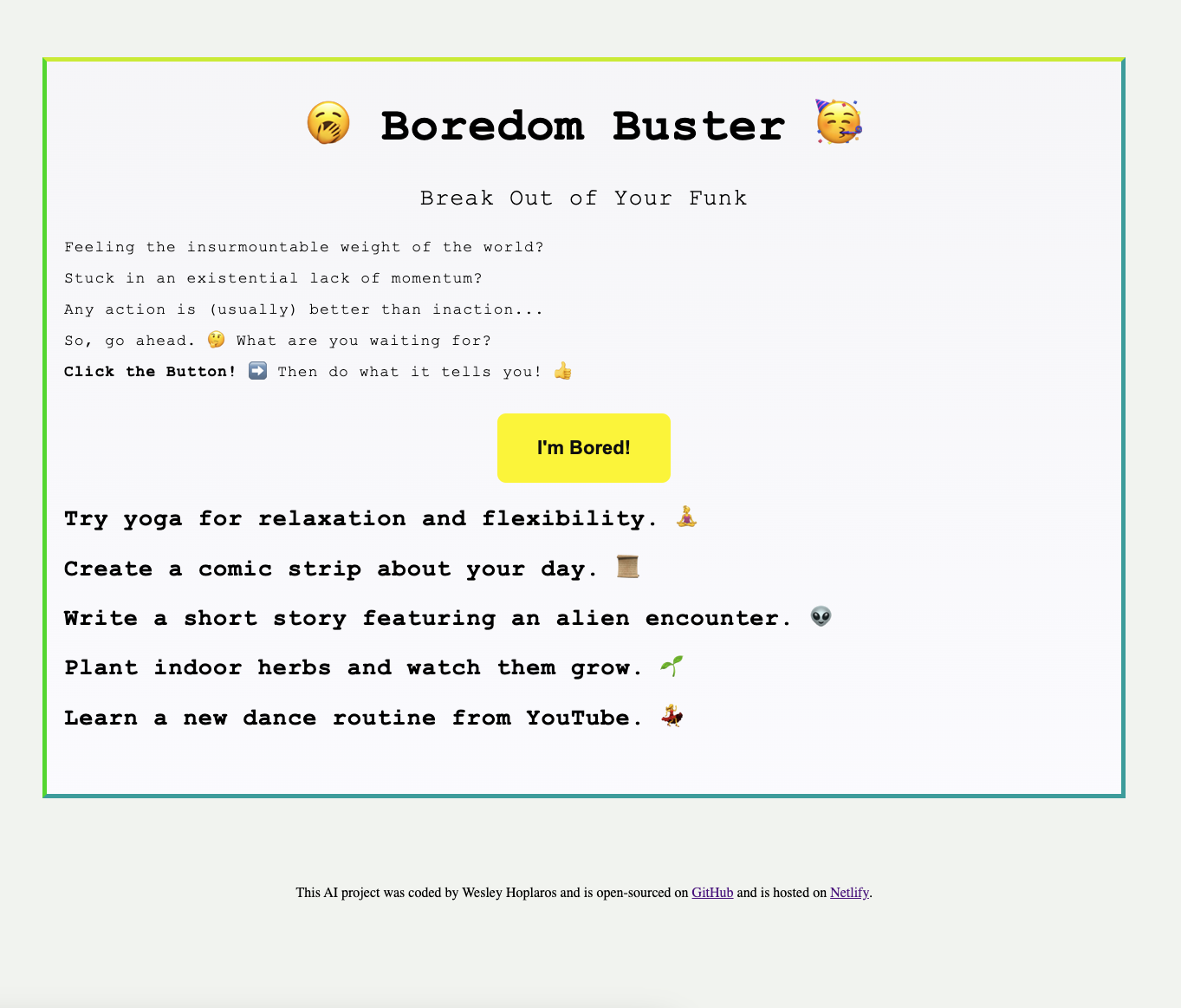 bored buster project